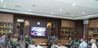 Pangdam I/BB Terima Dir SDM Kuathan Kemhan, Bahas Aturan Status Gugur Prajurit TNI