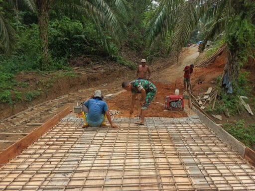 Kodim 0212/TS Bangun Jembatan Beton di Sampuran, Progres Capai 76,25 Persen Kodim 0212/TS Bangun Jembatan Beton di Sampuran, Progres Capai 76,25 Persen
