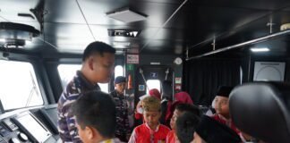 Belajar Tak Hanya di Kelas, Siswa SD Al Fityah Binjai Jelajahi Wawasan Kemaritiman di KRI Torani