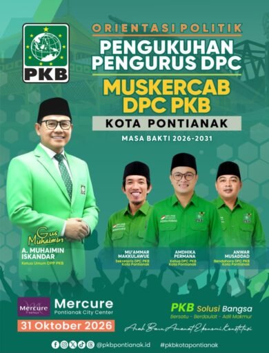 Pengukuhan Pengurus DPC PKB Kota Pontianak 2026–2031, Mantapkan Langkah Menuju Kemenangan Pemilu 2029 Pengukuhan Pengurus DPC PKB Kota Pontianak 2026–2031, Mantapkan Langkah Menuju Kemenangan Pemilu 2029