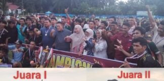 *KEMENANGAN DAN KEBAHAGIAAN TAK TERHINGGA: PORAMI FC JUARA, BUPATI MUKOMUKO HADIR LANGSUNG PADA LAGA PUNCAK*