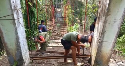 Pembangunan Jembatan Gantung di Sipenggeng Tapsel, Capai 50 Persen Pembangunan Jembatan Gantung di Sipenggeng Tapsel, Capai 50 Persen
