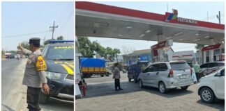 Intensifkan Patroli Harkamtipmas Polsek Ngimbang Sisir Beberapa Obyek Vital Di Wilayah Ngimbang