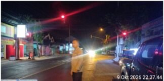 Polsek Ngimbang Guna Cegah Dan Daya Tangkal 4C Gelar Patroli Blue Light Di Malam Hari