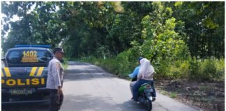 Polsek Ngimbang Gelar Patrolj Harkamtimas Sisir Beberapa Obyek Vital Di Wilayah Ngimbang