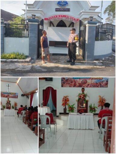 Polsek Ngimbang Gelar Pengamanan Ibadah Minggu Pagi Di Gereja GKJTU Dan GJWI Desa Ngasemlemahbang Polsek Ngimbang Gelar Pengamanan Ibadah Minggu Pagi Di Gereja GKJTU Dan GJWI Desa Ngasemlemahbang