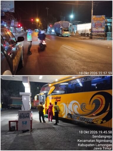 Polsek Ngimbang Guna Cegah Dan Daya Tangkal 4C Gelar Patroli Blue Light Di Malam Hari Polsek Ngimbang Guna Cegah Dan Daya Tangkal 4C Gelar Patroli Blue Light Di Malam Hari