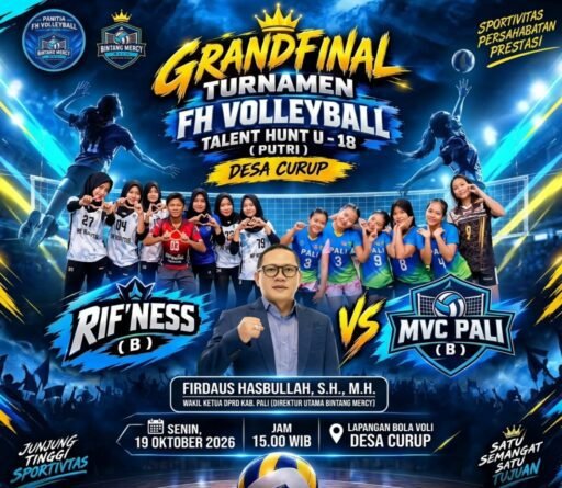 🏐 Ajang Pencarian Bakat Voli Putri PALI Capai Puncak, Firdaus Hasbullah Ajak Junjung Tinggi Sportivitas. 🏐 Ajang Pencarian Bakat Voli Putri PALI Capai Puncak, Firdaus Hasbullah Ajak Junjung Tinggi Sportivitas.