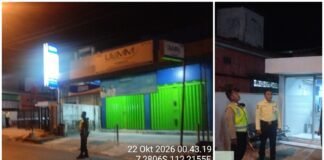 Polsek Ngimbang Guna Cegah Dan Daya Tangkal 4C Gelar Patroli Blue Light Di Wilayah Ngimbang Pada Malam Hari