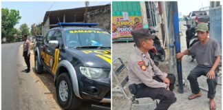 Intensifkan Patroli Harkamtipmas Polsek Ngimbang Sisir Beberapa Obyek Vital Di Wilayah Ngimbang