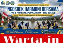 Sambut Hari Sumpah Pemuda ke-98, FPK dan FKUB Purwakarta Gelar Ngosrek Harmoni Bersama