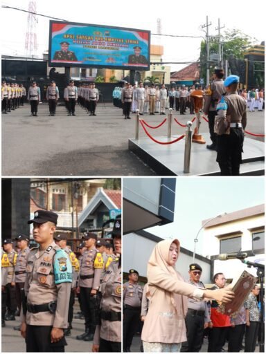 Cegah Kenakalan Pelajar, Polres Lamongan Gelar Apel Satgas Pre-Emptive Strike Polisi Jogo Sekolah Cegah Kenakalan Pelajar, Polres Lamongan Gelar Apel Satgas Pre-Emptive Strike Polisi Jogo Sekolah