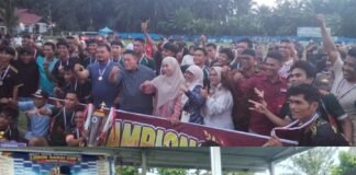 *PORAMI FC RAIH GELAR JUARA LUBUK SANAI CUP II, BUPATI MUKOMUKO HADIR LANGSUNG MEMBERIKAN DUKUNGAN*