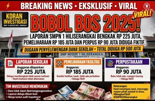 BOBOL BOS 2025! Diduga Ratusan JUTA D FIKTIF BOBOL BOS 2025! Diduga Ratusan JUTA D FIKTIF