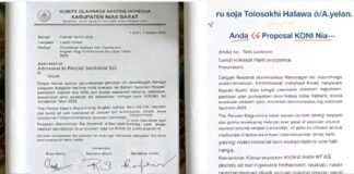 Edarkan Proposal KONI Nias Barat Tuai Sorotan