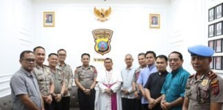 Perkuat Sinergi Jaga Kedamaian Pulau Nias, Kapolres Nias Terima Kunjungan Uskup Keuskupan Sibolga