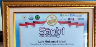 Dari Pesantren ke Pemerintahan, Gubernur Iqbal Raih Santri of The Year 2026
