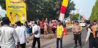 Personel Polsek Mataram Kawal Pembukaan STQH XXIX Kota Mataram 2026