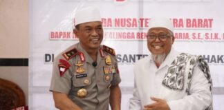 Jumat Keliling di Ponpes Nurul Hakim, Kapolda NTB Sampaikan Pesan Kamtibmas