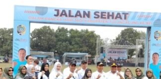 SEMARAK JALAN SEHAT HARI JADI TULUNGAGUNG KE-821 DI LAPANGAN PEMA NGUNUT