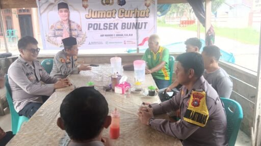 POLSEK BUNUT GELAR JUMAT CURHAT, IMBAU WARGA WASPADA BENCANA ALAM HINGGA CEGAH PEKAT POLSEK BUNUT GELAR JUMAT CURHAT, IMBAU WARGA WASPADA BENCANA ALAM HINGGA CEGAH PEKAT