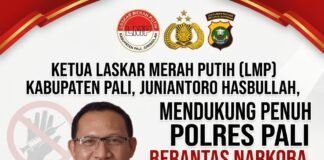 Sapu Bersih! Ketua LMP PALI Juniantoro Hasbullah Minta Polisi Sisir dan Bersihkan Zona Merah Narkoba