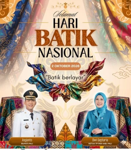 Mengusung Tema “Batik Berlayar”, PALI Siap Pancarkan Pesona Khazanah Budaya di Hari Batik Nasional 2026. Mengusung Tema “Batik Berlayar”, PALI Siap Pancarkan Pesona Khazanah Budaya di Hari Batik Nasional 2026.