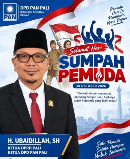 “Refleksi Sumpah Pemuda: H. Ubaidillah, SH Dorong Pemuda PALI Jadi Barisan Terdepan Pemimpin Masa Depan” “Refleksi Sumpah Pemuda: H. Ubaidillah, SH Dorong Pemuda PALI Jadi Barisan Terdepan Pemimpin Masa Depan”
