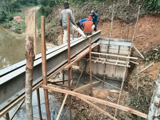 Kodim 0212/TS Bangun Jembatan Beton di Simaninggir, Progres Capai 52 Persen Kodim 0212/TS Bangun Jembatan Beton di Simaninggir, Progres Capai 52 Persen